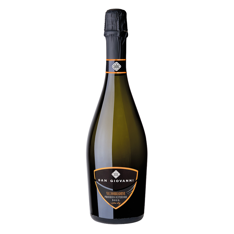 Просекко что. Prosecco San Giovanni Valdobbiadene Brut. Просекко Тревизо San Giovanni. Игристое вино San Giovanni Cogneliano Prosecco Brut 1.5 л. Doc Treviso Prosecco Brut San Giovanni 0.75 l.